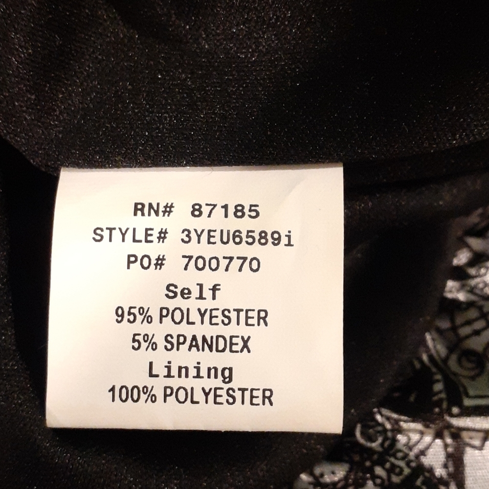 Ruby Rox Sz 11 Silver/Black Strapless Tiered Dress - image 6